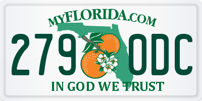 FL license plate 2790DC