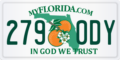 FL license plate 2790DY