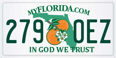 FL license plate 2790EZ