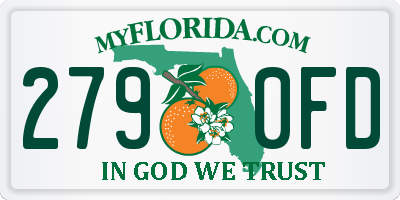 FL license plate 2790FD