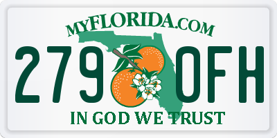 FL license plate 2790FH