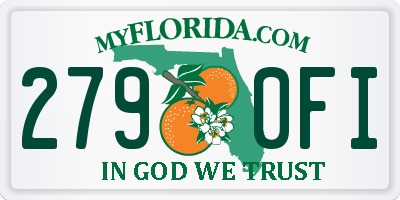 FL license plate 2790FI