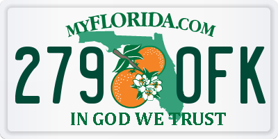 FL license plate 2790FK