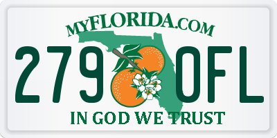 FL license plate 2790FL