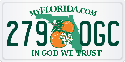 FL license plate 2790GC