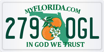FL license plate 2790GL
