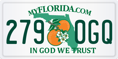 FL license plate 2790GQ