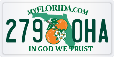 FL license plate 2790HA