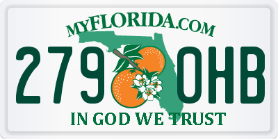 FL license plate 2790HB