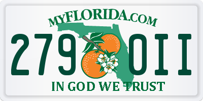 FL license plate 2790II