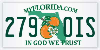 FL license plate 2790IS