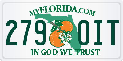 FL license plate 2790IT