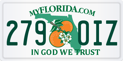FL license plate 2790IZ