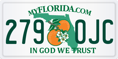 FL license plate 2790JC