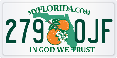 FL license plate 2790JF
