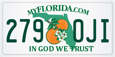 FL license plate 2790JI