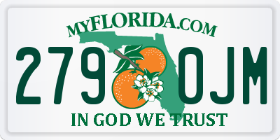 FL license plate 2790JM