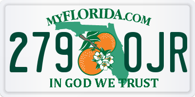 FL license plate 2790JR