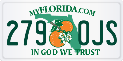 FL license plate 2790JS