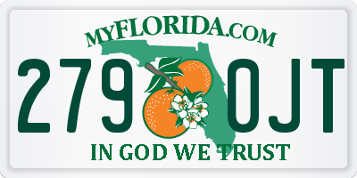 FL license plate 2790JT