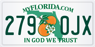 FL license plate 2790JX