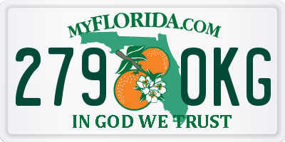 FL license plate 2790KG
