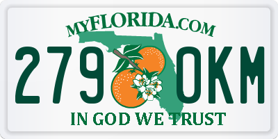 FL license plate 2790KM