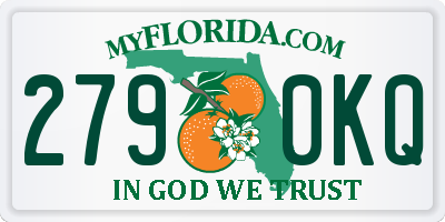 FL license plate 2790KQ
