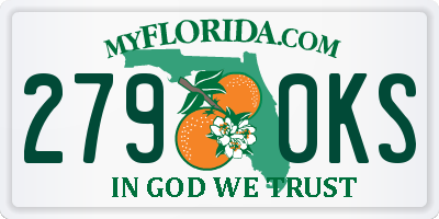 FL license plate 2790KS