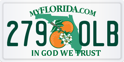 FL license plate 2790LB