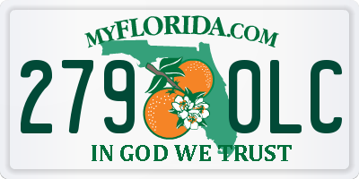 FL license plate 2790LC