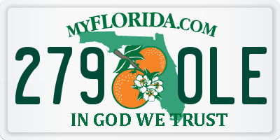 FL license plate 2790LE