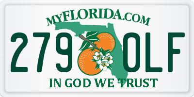 FL license plate 2790LF