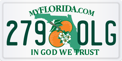 FL license plate 2790LG