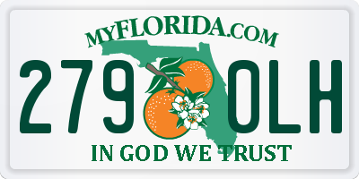 FL license plate 2790LH