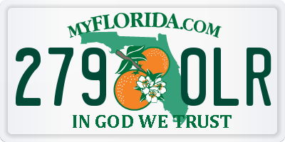 FL license plate 2790LR