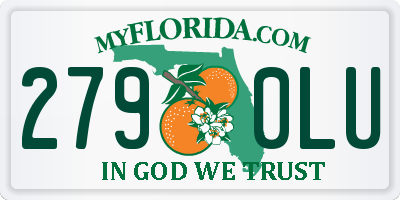 FL license plate 2790LU