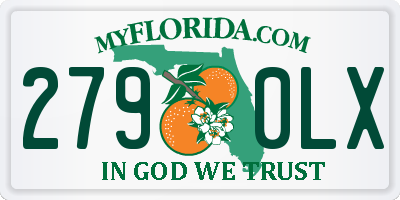 FL license plate 2790LX