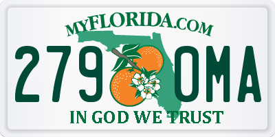 FL license plate 2790MA