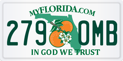 FL license plate 2790MB