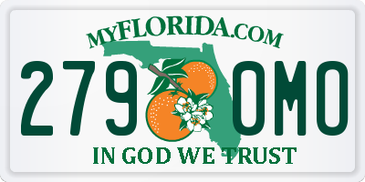 FL license plate 2790MO