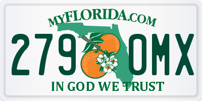 FL license plate 2790MX