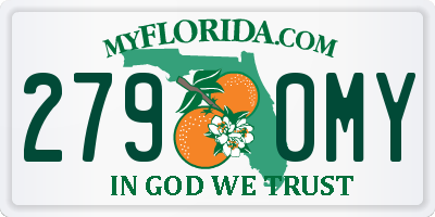 FL license plate 2790MY