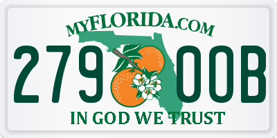 FL license plate 2790OB