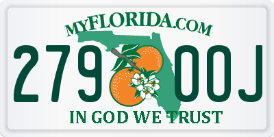 FL license plate 2790OJ
