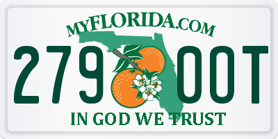 FL license plate 2790OT