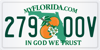 FL license plate 2790OV