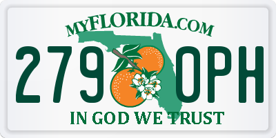 FL license plate 2790PH