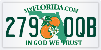 FL license plate 2790QB