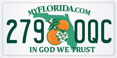 FL license plate 2790QC